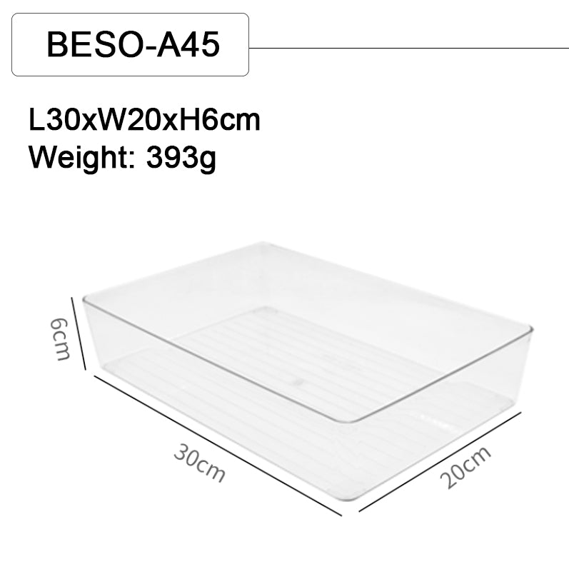 Buy 4 get 20%!BESO-Drawer Organizer Divider Sorting Box Transparent Accessory Tray