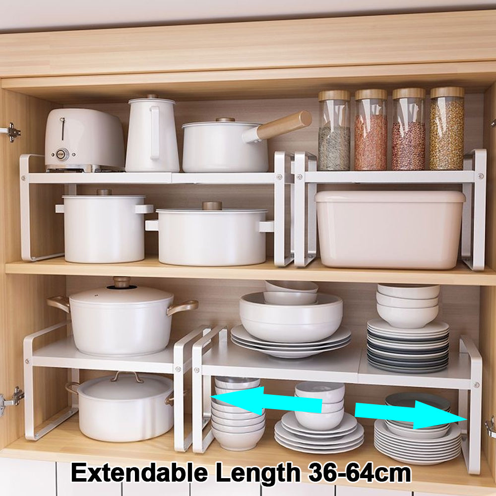 VERTA-Stackable Extendable Kitchen Rack Organizer