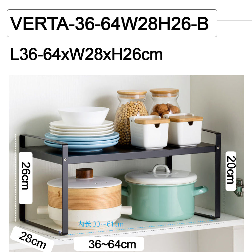 VERTA-Stackable Extendable Kitchen Rack Organizer