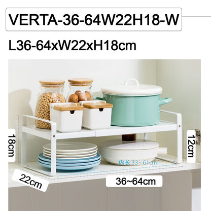 VERTA-Stackable Extendable Kitchen Rack Organizer