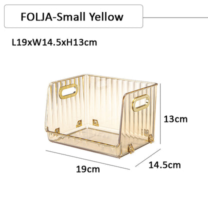 Buy 2 get 10%!FOLJA-Stackable Clear Tabletop Organizer Cosmetic Storage